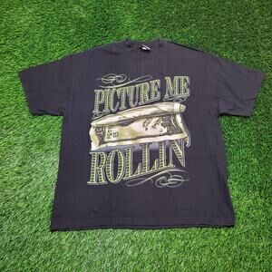 VTG Y2K Mafioso "Picture Me Rollin" T-Shirt Mens 2XL USA Made Tupac 2Pac